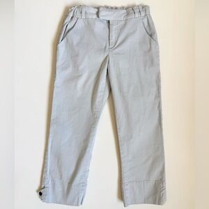 Zara Kids Light Gray Blue Striped Girls Pants 9-10/140